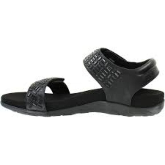 Aetrex Marcy Adjustable Quarter Strap Sandals in Black - NWOT - Picture 12 of 16